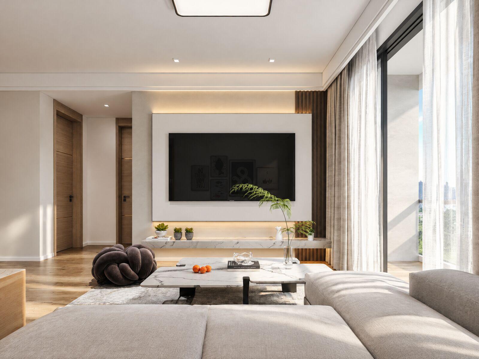 Two bedroom living room
